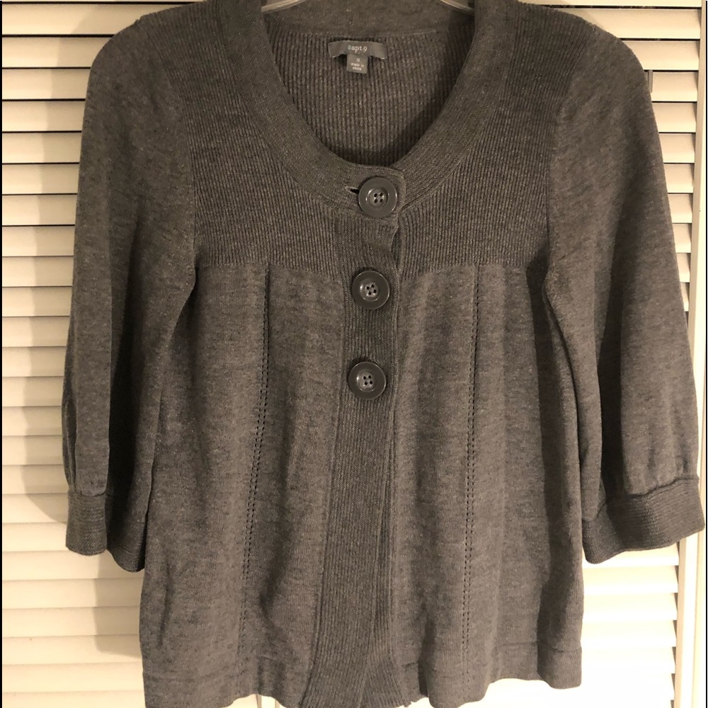 Heather gray sweater